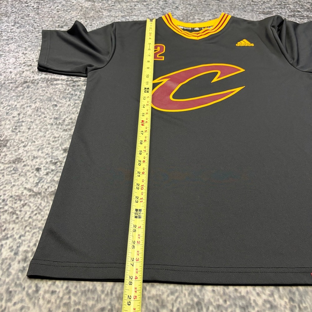 Cleveland Cavaliers Kyrie Irving Adidas Jersey Short Sleeve 2016 Large Black - Picture 10 of 11